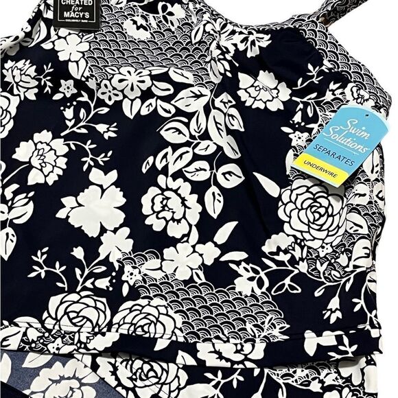 Swim Solutions Tankini Underwire Swim Top - Picture 3 of 7